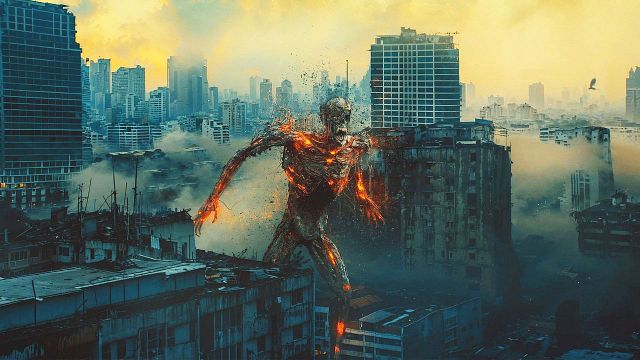 bild aus der news Vergesst King Kong & Godzilla – hier kommt ein 50-Meter-Skelett! Trailer zum apokalyptischen Actionhorror "Home Sweet Home: Rebirth"
