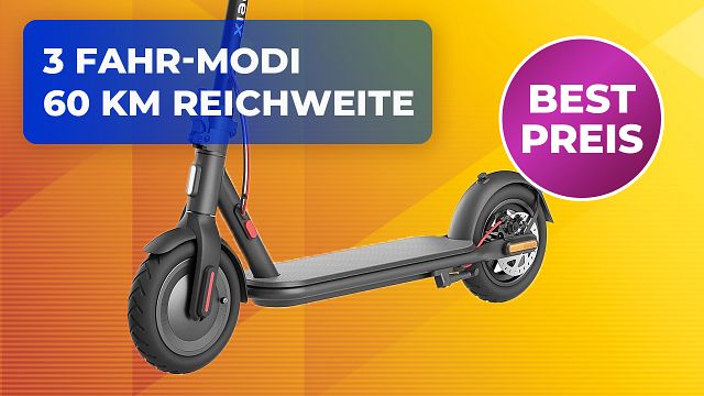 bild aus der news Geht weg wie Weihnachtsplätzchen: Kaum ein E-Scooter geht so häufig über die Amazon-Ladentheke wie dieser – kein Wunder bei dem Preis!