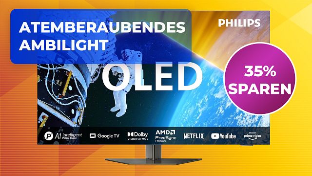 bild aus der news OLED-Kracher von Philips! Mit diesem Ambilight-TV genießt ihr grandioses Kinofeeling inklusive Dolby Vision & Atmos 35 Prozent günstiger