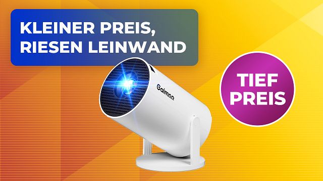 bild aus der news Heimkino mit 240 Zoll für 80 Euro? Dieser Mini-Beamer mit smarten Features hat einiges zu bieten