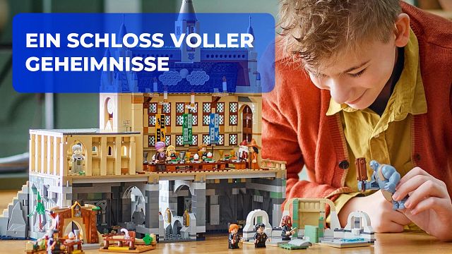 bild aus der news Versteckte Räume und magische Momente: Mit dem fast 2.000 Teile starken Schloss Hogwarts verzaubert LEGO nicht nur "Harry Potter"-Fans