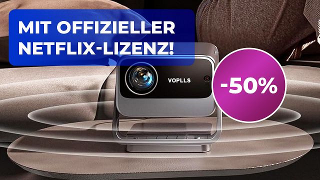 bild aus der news Endlich: Ein heller Beamer mit Netflix-Lizenz – jetzt zum halben Preis bei Amazon!