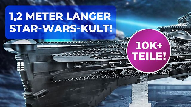 bild aus der news Von solchen Sets kann LEGO "Star Wars" nur träumen: Kult-Raumschiff mit über 10.000 Teilen & 1,2 Metern Länge zum Witzpreis