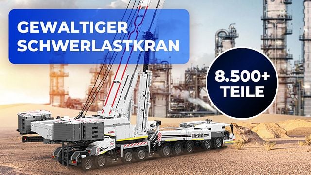 bild aus der news 8500+ Teile, über 120 cm lang: Der Schwerlastkran vom LEGO-Konkurrenten setzt auf Superlative