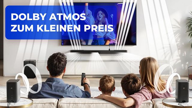 bild aus der news So krass günstig kann Atmos sein: Diese Soundbar wird sogar mit externem Subwoofer und 2 Surround-Lautsprechern geliefert