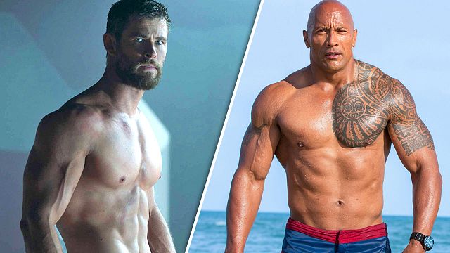 bild aus der news Hält sich fit für seine Filmprojekte: Chris Hemsworth präsentiert seine Muskeln – und erntet sogar Lob von Dwayne Johnson!