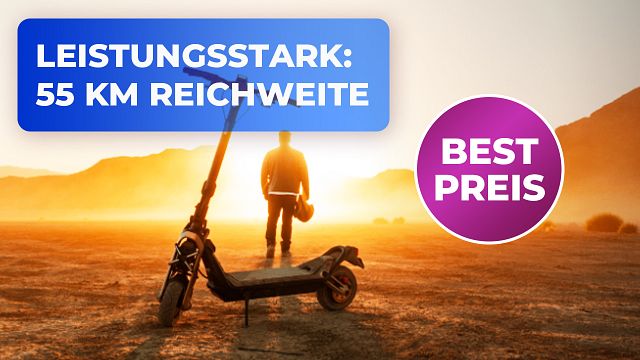 bild aus der news E-Scooter mit 450 Watt und 55 km Reichweite zum Bestpreis: Sichert euch jetzt 200 Euro Rabatt auf das Amazon-Schnäppchen