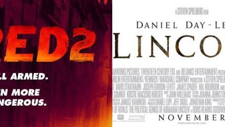 Neue Poster zu Steven Spielbergs "Lincoln" und dem Rentner-Action-Sequel "R.E.D. 2"