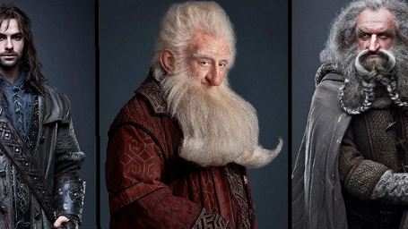 Figurenbilder zu "Der Hobbit" mit 13 Zwergen, Bilbo und Gandalf