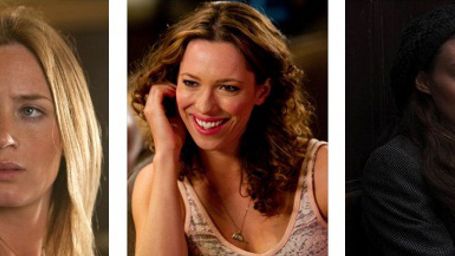 bild aus der news "Trancendence": Emily Blunt, Rebecca Hall und Rooney Mara als Johnny Depps Filmfrau im Gespräch