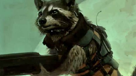 bild aus der news James Gunn begrüßt "Rocket Raccoon" am Set von "Guardians Of The Galaxy"