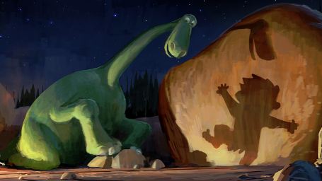 Ein Mensch als Haustier: Erstes Teaser-Poster zum neuen Pixar-Film "The Good Dinosaur"