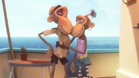 Was für ein Affentheater im ersten Trailer zu "Primates Of The Caribbean"