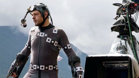 Neues Foto von den Dreharbeiten zeigt Andy Serkis als Affe Caesar in "Planet der Affen: Revolution"