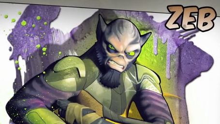 Geistreicher und witziger Kämpfer Zeb wird im neuen Video zur Animationsserie "Sar Wars Rebels" vorgestellt