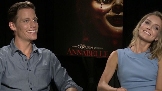 Geister am Set? Exklusives FILMSTARTS-Interview mit den Stars des "Conjuring"-Spin-offs "Annabelle"