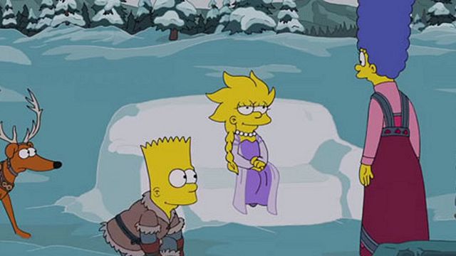 bild aus der news Eiskalt in Springfield: Der neue "Die Eiskönigin"-Couchgag der "Simpsons"