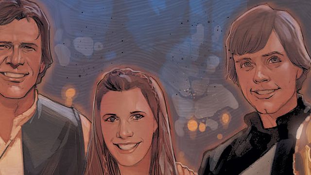 bild aus der news "Star Wars: Journey to The Force Awakens": Han Solo, R2D2 und Co. auf Comic-Cover vereint