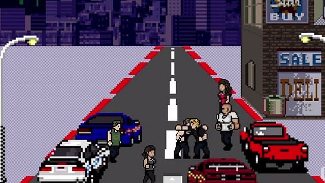 bild aus der news Cooles Video zu "The Fast and the Furious" in 8-Bit-Grafik