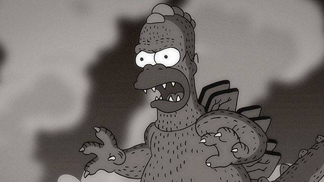 bild aus der news "Die Simpsons": Homer als Godzilla und ein abgefahrener Couch-Gag in der kommenden Halloween-Episode