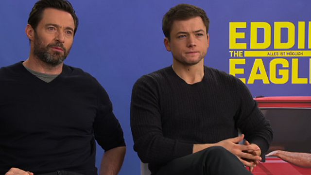 bild aus der news "Ich gucke gerne Sturz-Videos": Das FILMSTARTS-Interview zu "Eddie The Eagle" mit Hugh Jackman, Taron Egerton und Regisseur Dexter Fletcher