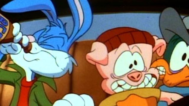 bild aus der news Verbotenes Kinderfernsehen: Die Tiny Toons hauen sich die Hucke voll (und springen dann in den Tod)