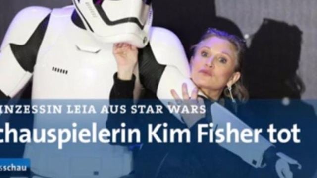 Panne bei Carrie-Fisher-Meldung: In der "Tagesschau" wurde die falsche Schauspielerin für tot erklärt 