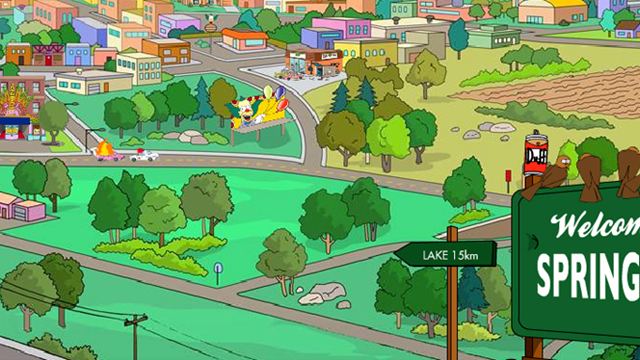 Wie Google Maps für Springfield: Zum 30. Geburtstag der "Simpsons" gibt's eine interaktive Mega-Karte