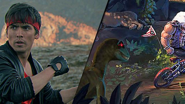 bild aus der news "Kung Fury 2": GameBoy-Schimpanse, Biker-Greif und ein Spaceshuttle mischen das Trash-Sequel auf