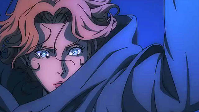 bild aus der news "Castlevania": Im ersten Teaser zur düsteren Anime-Serie gibt's die Blutpeitsche im Kampf gegen Dracula