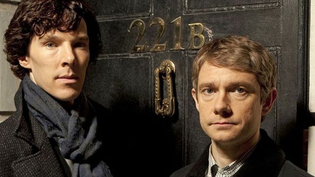 bild aus der news Sherlock rüffelt Watson: Benedict Cumberbatch findet Martin Freemans Klagen über die Erwartungen der Fans "armselig"