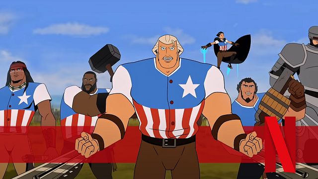 bild aus der news Teils "Avengers", teils "Star Wars", teils "Magic Mike": Trailer zum starbesetzten Netflix-Animations-Spaß "America: Der Film"