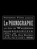 Poster der Le Phonographe