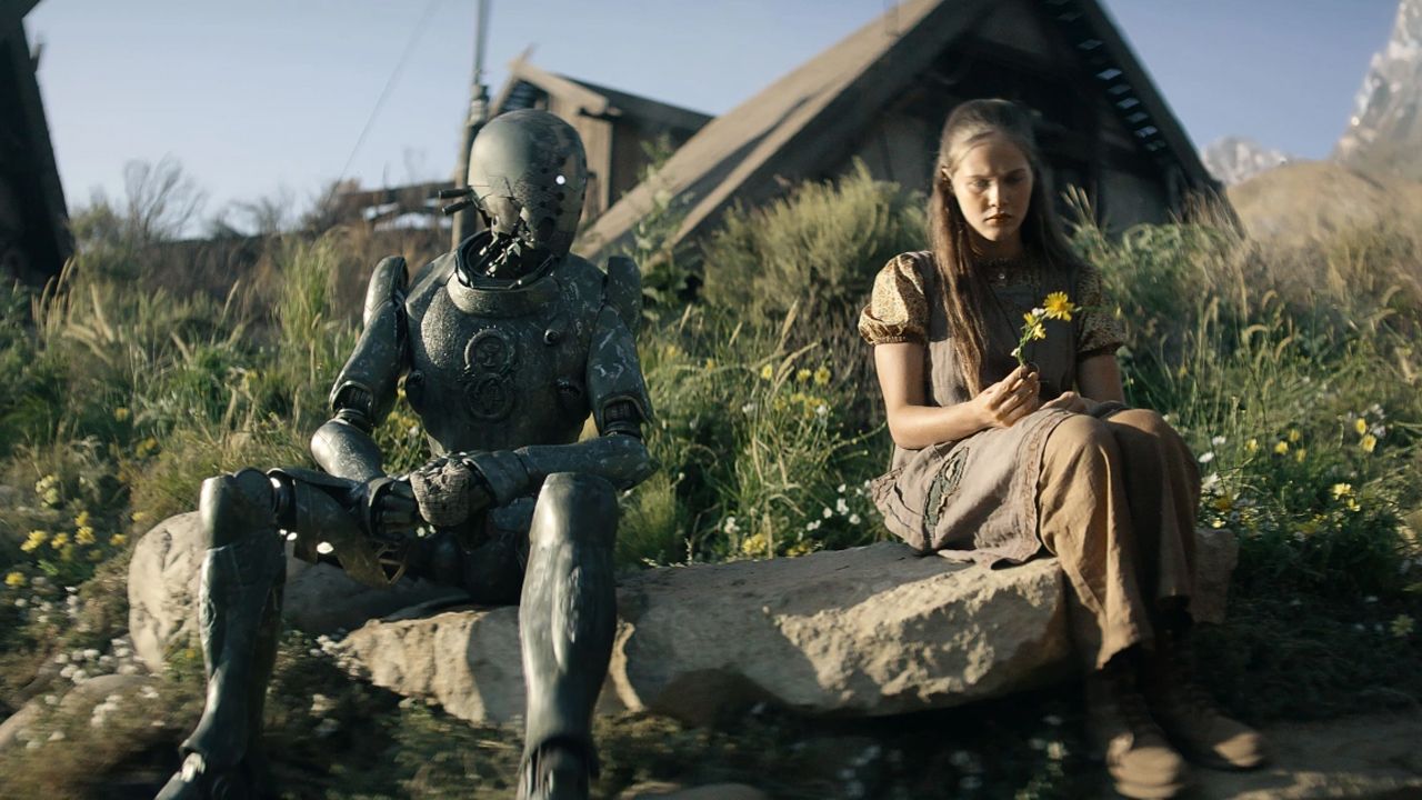 Anthony Hopkins spricht Roboter Jimmy in der Originalfassung – ohne Frage das Highlight von „Rebel Moon“.