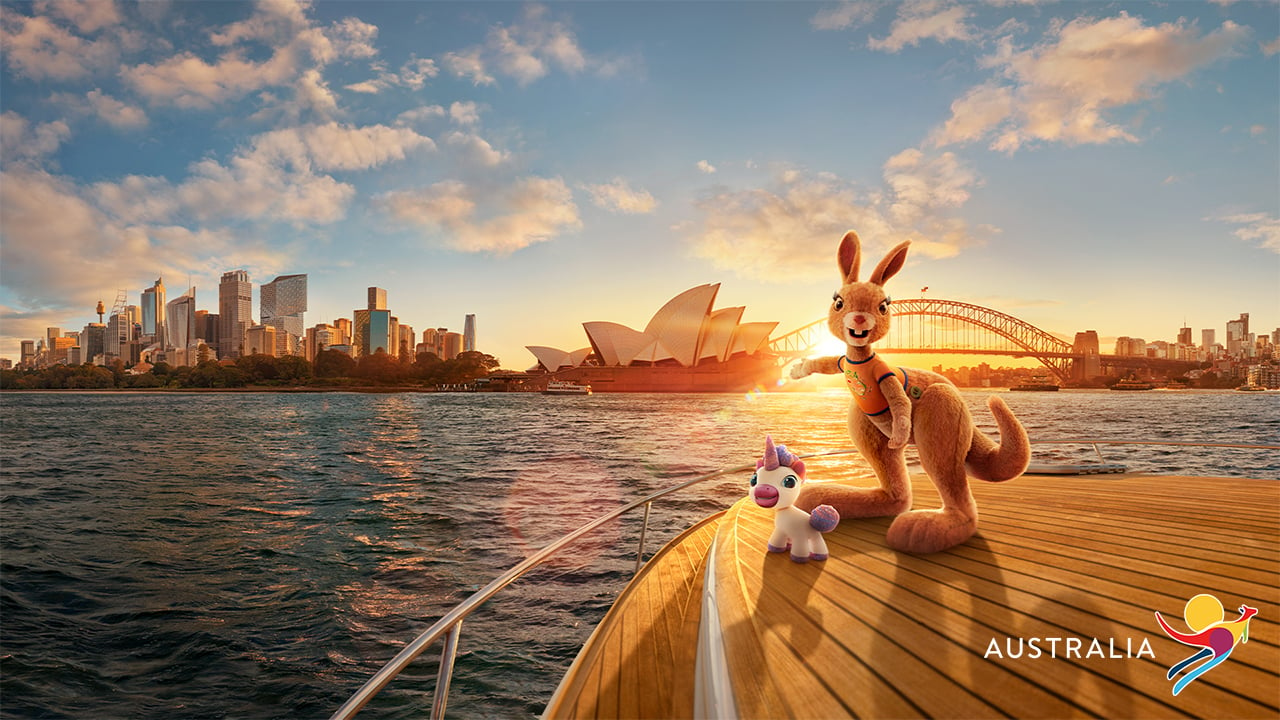 Is this the craziest ride of the year?  In the short film “G’day” a kangaroo and a unicorn explore Australia [Anzeige] – cinema News
