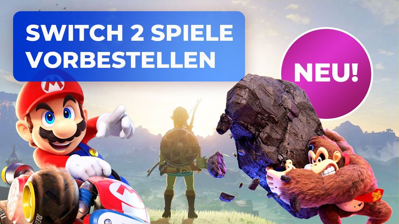 Jetzt exklusive Switch 2 Spiele vorbestellen: "Super Mario" und "Donkey Kong" locken mit ganz neuen Abenteuern