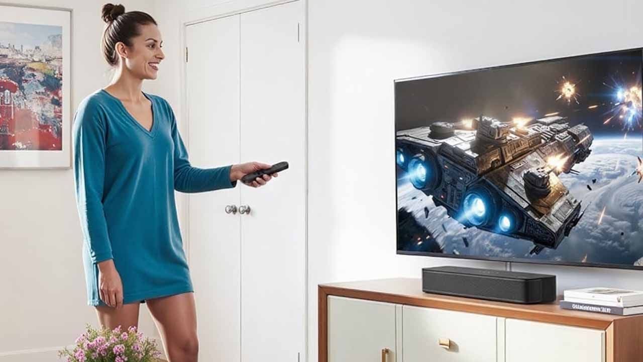 Die ULTIMEA 2.1 Soundbar bringt mit ihrem kompakten Design und kräftigen Bass mehr Kinogefühl in euer Wohnzimmer – aktuell ist sie stark reduziert bei Amazon.