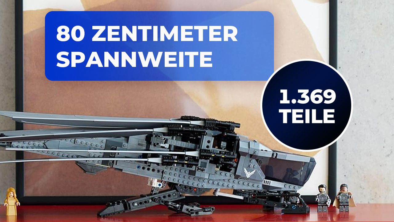 "Dune 3" kann kommen: Mit dem eindrucksvollen Ornithopter von LEGO macht das Warten Spaß – zu diesem Preis ohnehin!