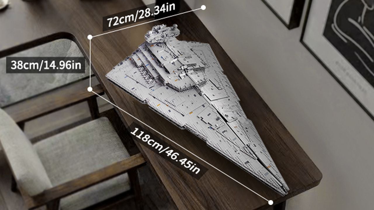 Mit fast 1,2 Metern Läng und einem unfassbaren Detailreichtum ist dieser Sternenzerstörer eines der schönsten Sets überhhaupt.