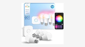 Hue Bridge + 4 Essential E27 Smart-Leuchten