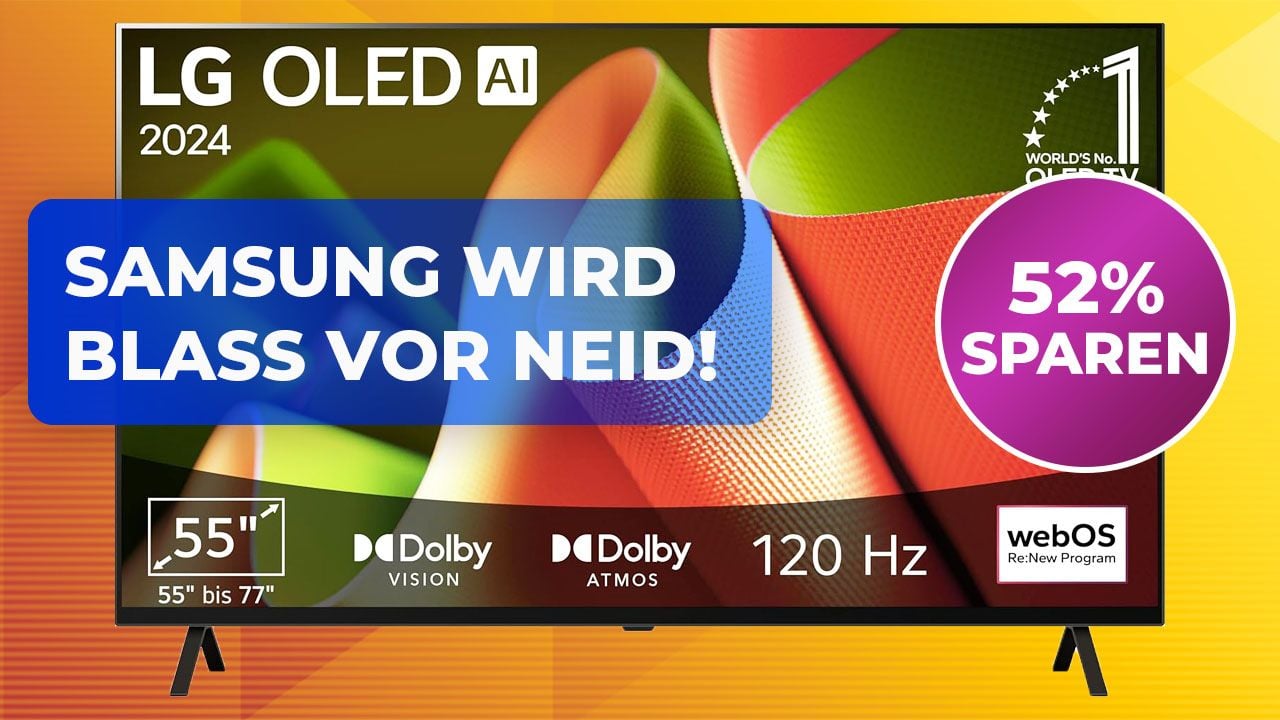 Der beste 4K-TV seiner Klasse: Holt euch den LG OLED B4 mit 120 Hz und HDR jetzt bei Amazon mit über 50% Rabatt!