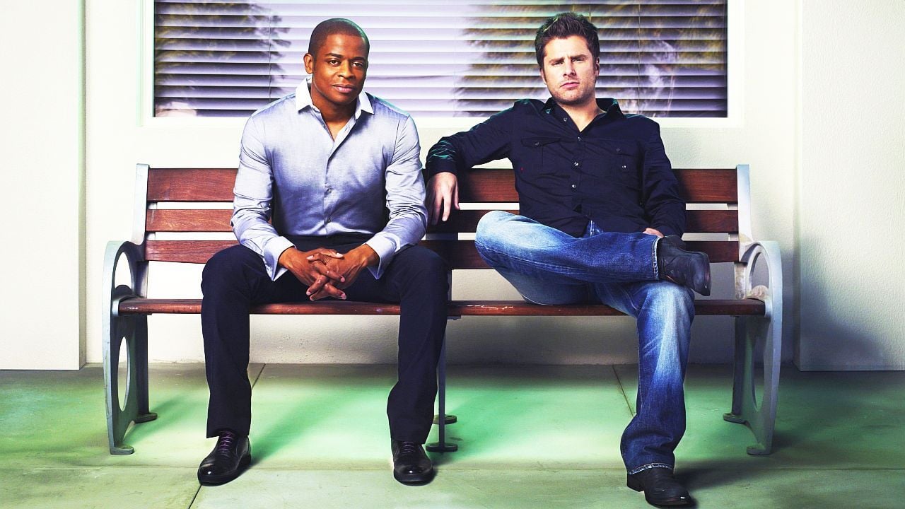 Beste Kumpels seit Kindertagen: Gus (Dulé Hill., l.) und Shawn (James Roday Rodriguez).