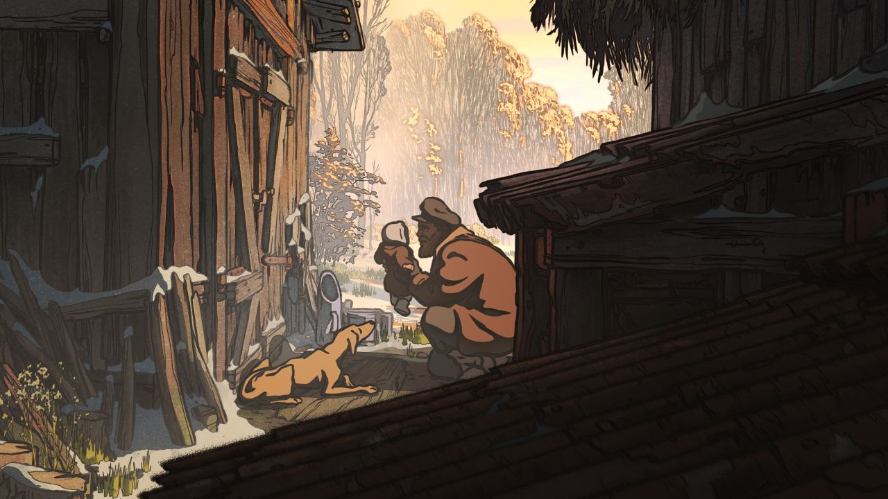 Irgendwann entdeckt auch der störrische Holzfäller seine Liebe für das kleine Mädchen.