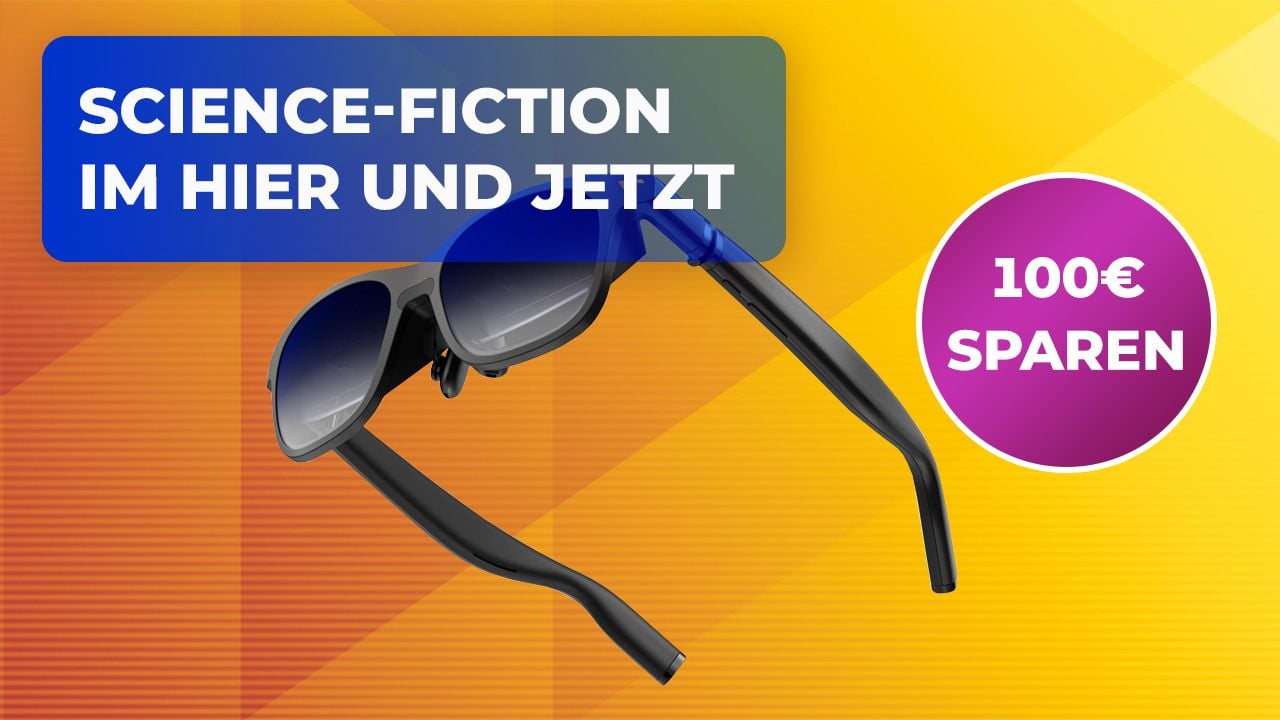 135 Zoll direkt auf der Nase: Diese AR-Brille ist ganz großes Kino für unterwegs und belebt ein fast ausgestorbenes Feature neu!