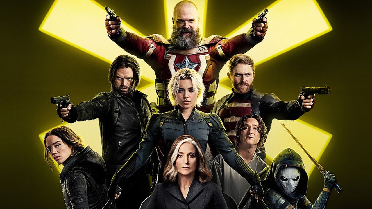 Die Thunderbolts und Valentina unten in der Mitte (und Bob!)