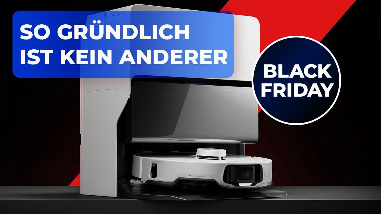 Black Friday Wahnsinn: Weltbester Saugroboter Roborock S8 MaxV Ultra jetzt mit 500 Euro Rabatt bei Amazon