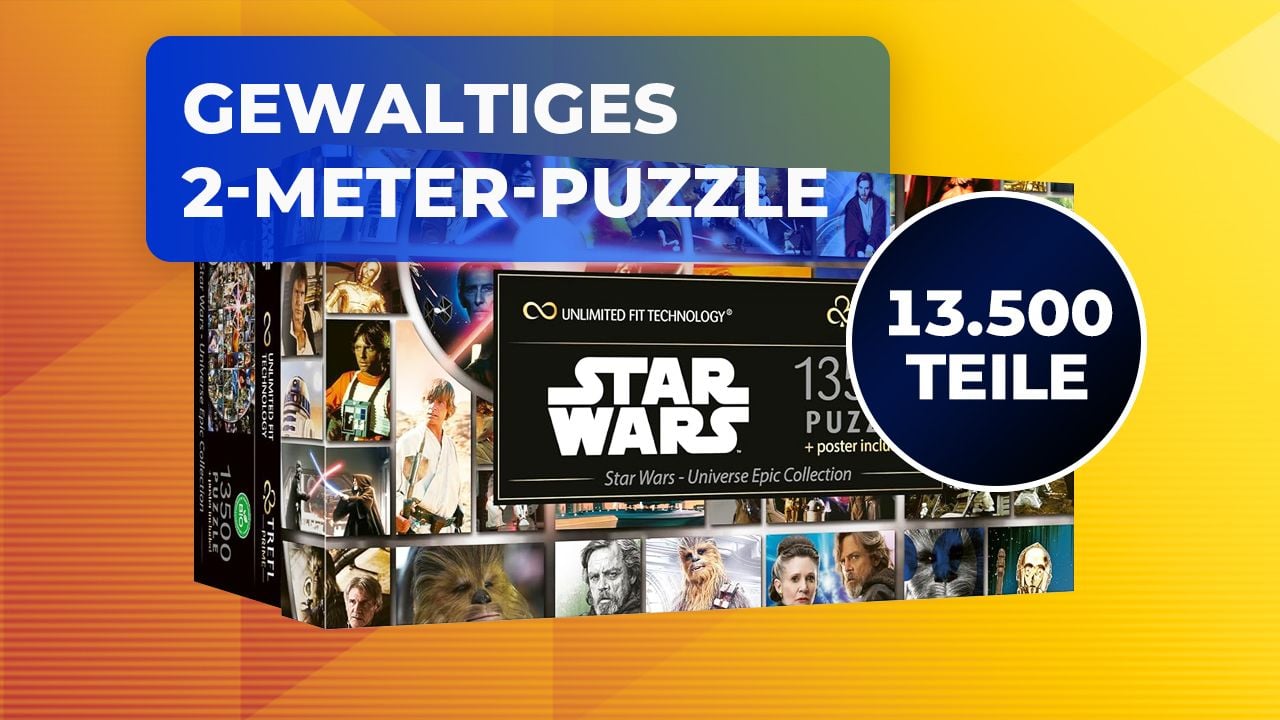 Fast 2 Meter "Star Wars"-Epicness! Dieses Puzzle besteht aus unglaublichen 13.500 Teilen und ist derzeit unfassbar günstig