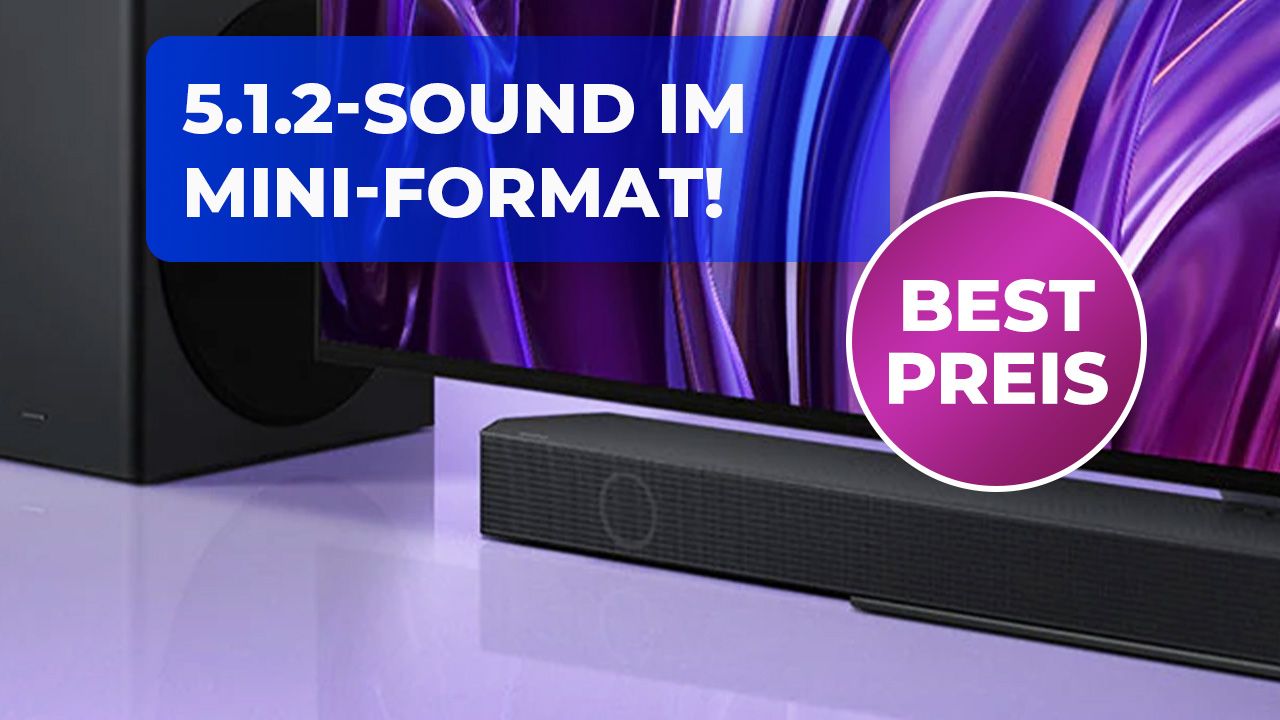 Top-3D-Sound für kleines Geld: Diese Samsung-Soundbar liefert echtes Dolby Atmos und DTS:X zum neuen Tiefstpreis