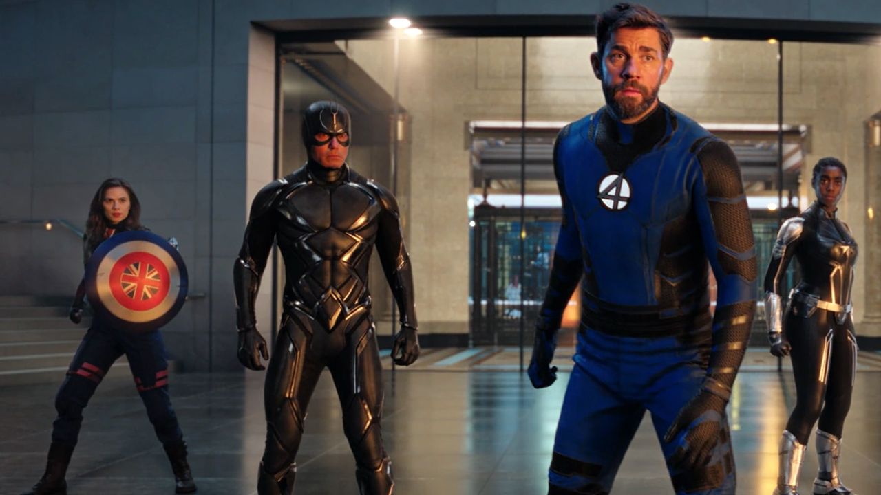 Die Illuminati: Captain Carter, Black Bolt, Reed Richards und Maria Rambeau in
