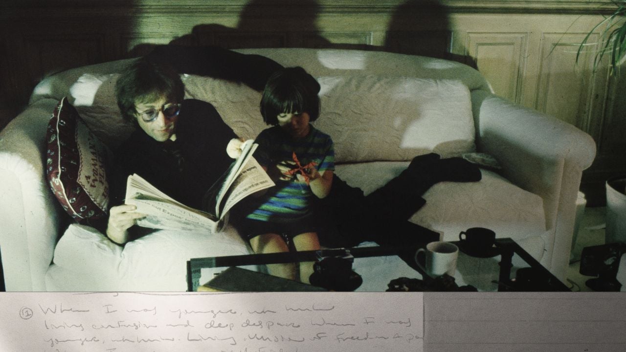 John Lennon und sein Sohn.